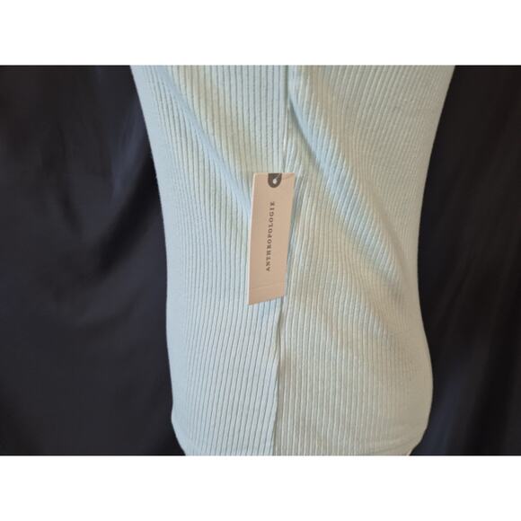 NWT Anthropologie Maeve *IN LIGHT BLUE* Womens Mock Neck Sleeveless Tank XS - Picture 5 of 9